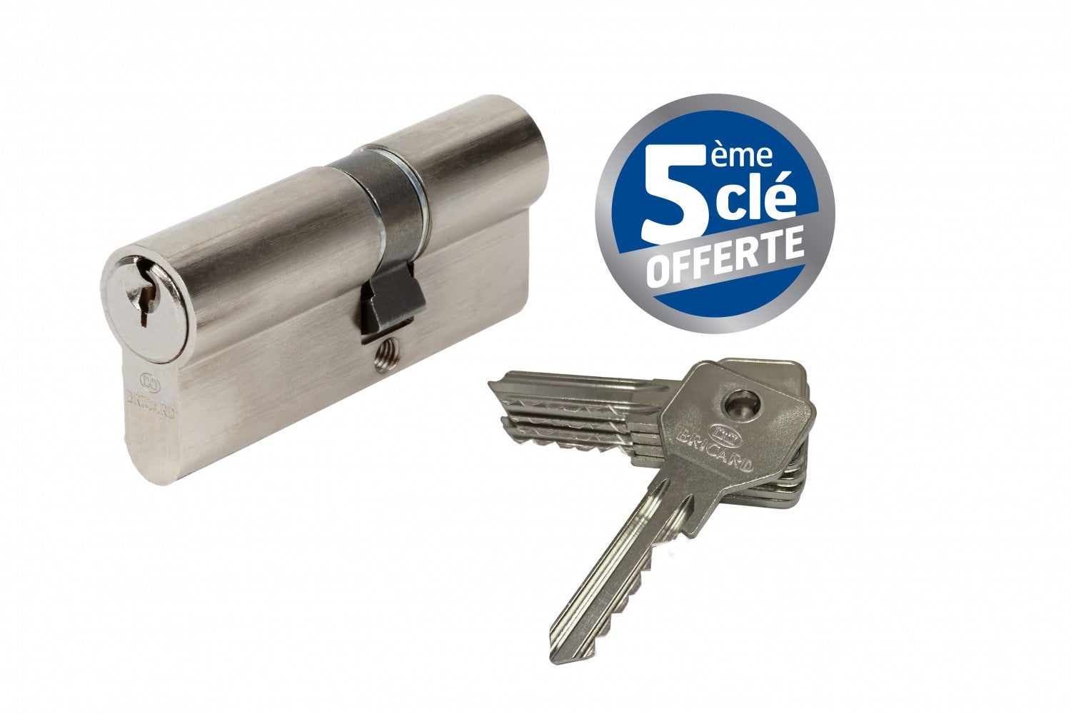Cylindre de serrure BRICARD alpha débrayable L.30 + 40 mm - 2