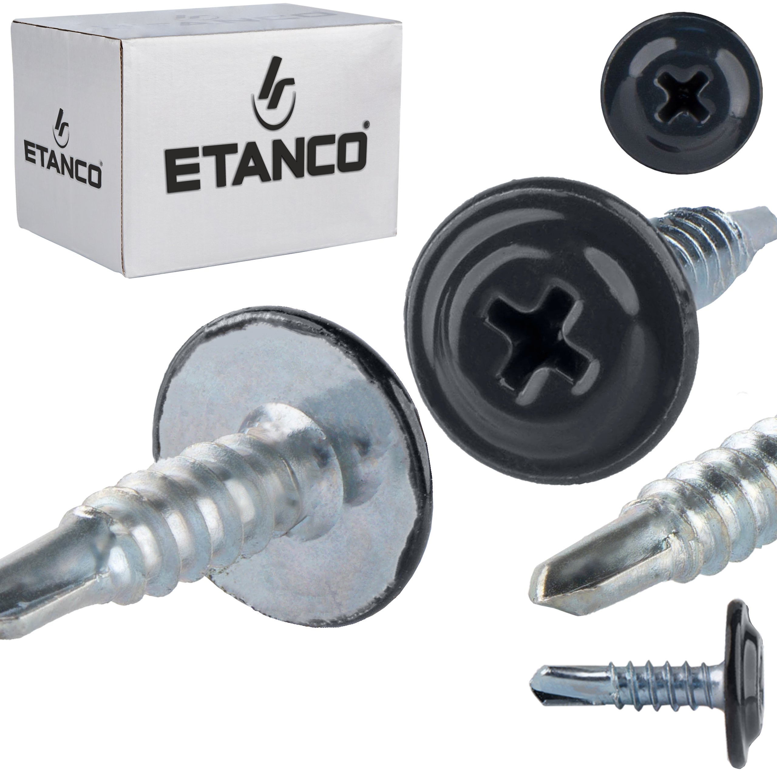 Wkręty podkładkowe Etanco GM-B 4,2x16 mm samowiercące RAL 7016 250szt