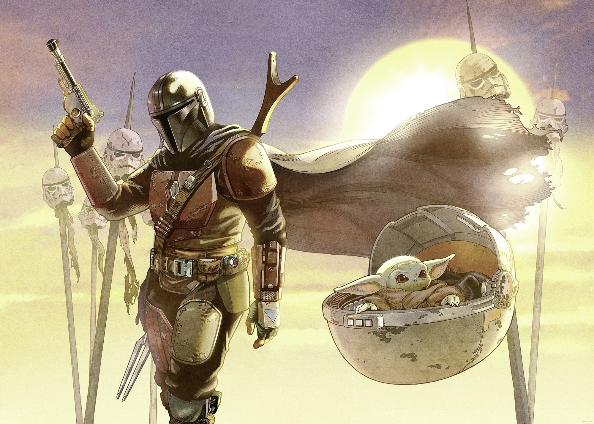 Fototapeta Star Wars w wielu kolorach - 350 x 250 cm - KOMAR