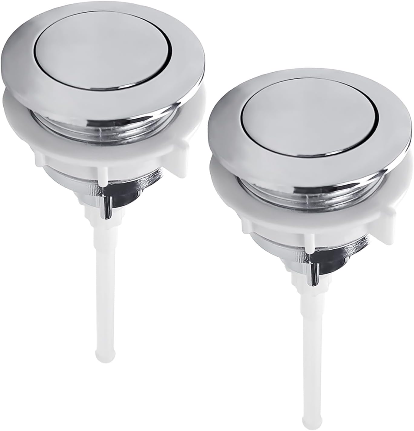 (2 sztuki) Jednobiegunowy przycisk górny, przycisk spłukiwania podwójnego, przycisk górny do spłuczki toaletowej, akcesoria do spłuczki toaletowej (3