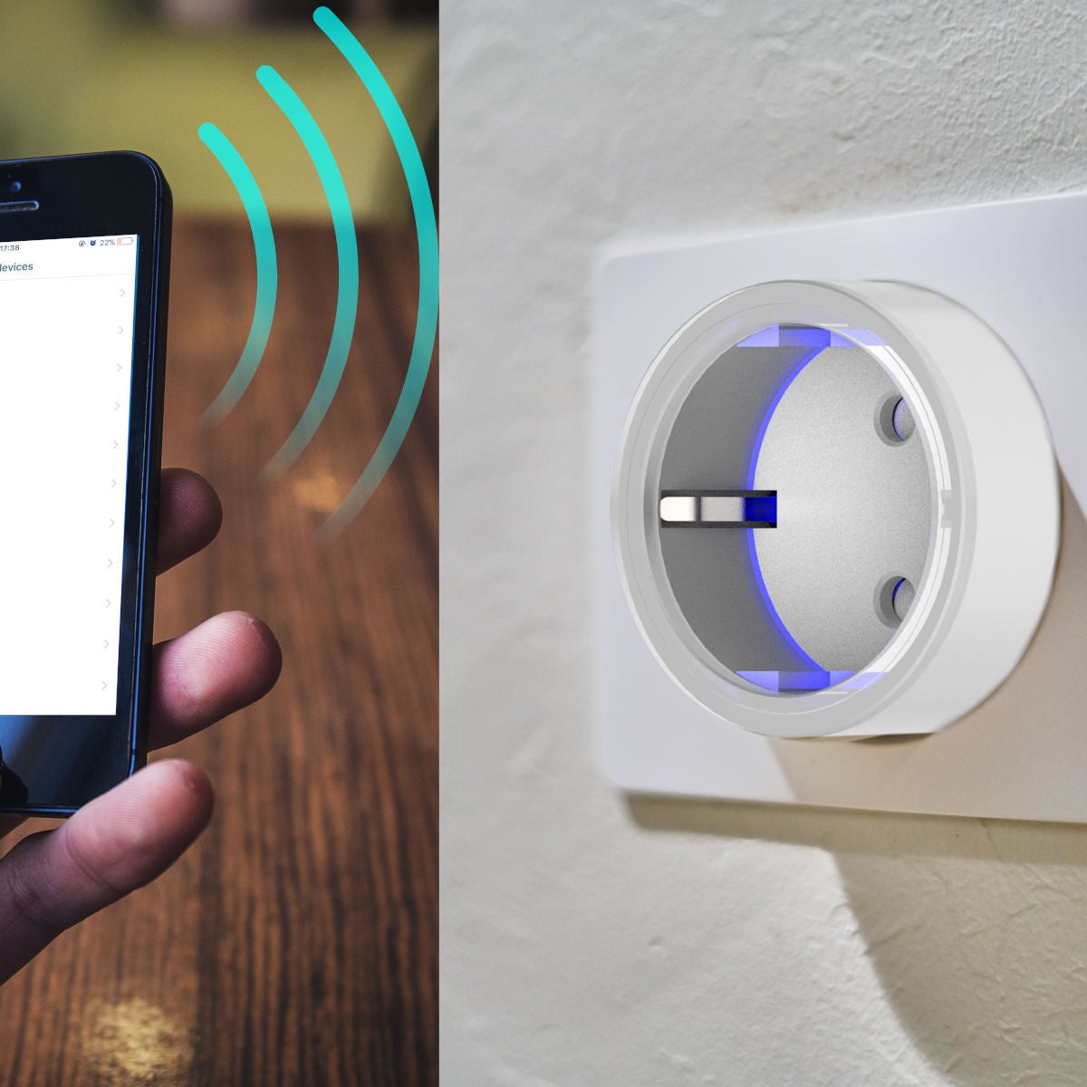 Pack 2 Prese Smart WiFi EW10 - Smart Plug con App per cellulare - Controllo remoto - Programmabile per giorni e ore - Timer incluso - 8