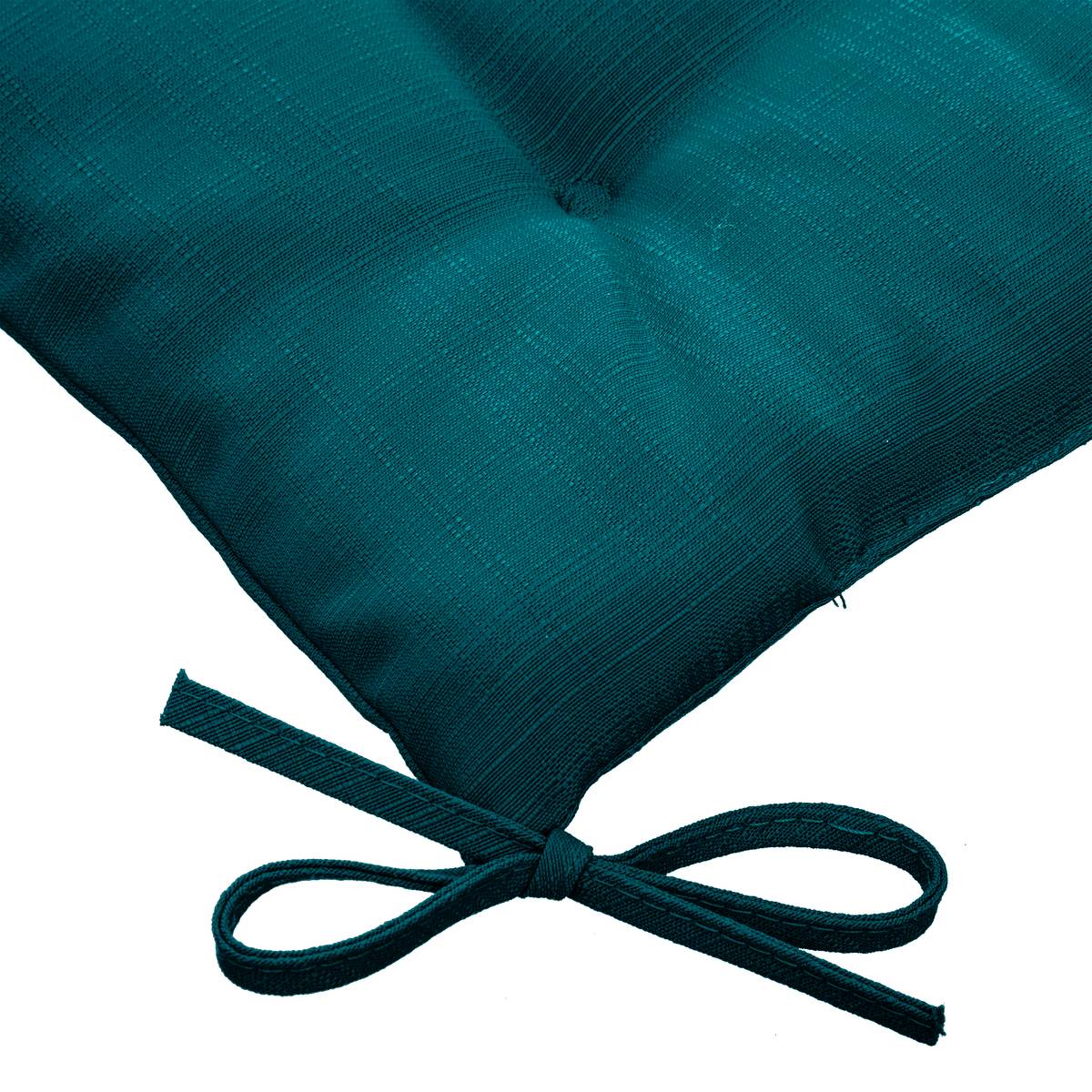 Galette de chaise d'extérieur Korai - 40 x 40 cm - Vert canard - 3