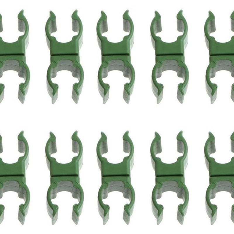 Zaciski łączące do klatek na pomidory, kratownic, palików do roślin, opakowanie 50 sztuk uniwersalnych zacisków ogrodniczych (8 mm uniwersalne zaciski