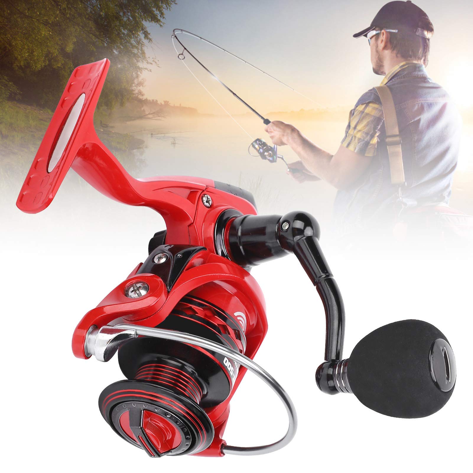 Mulinello 13+1BB 14 Cuscinetti Sinistra Destra Ruota Intercambiabile Accessorio Pesca (AST500) - 9