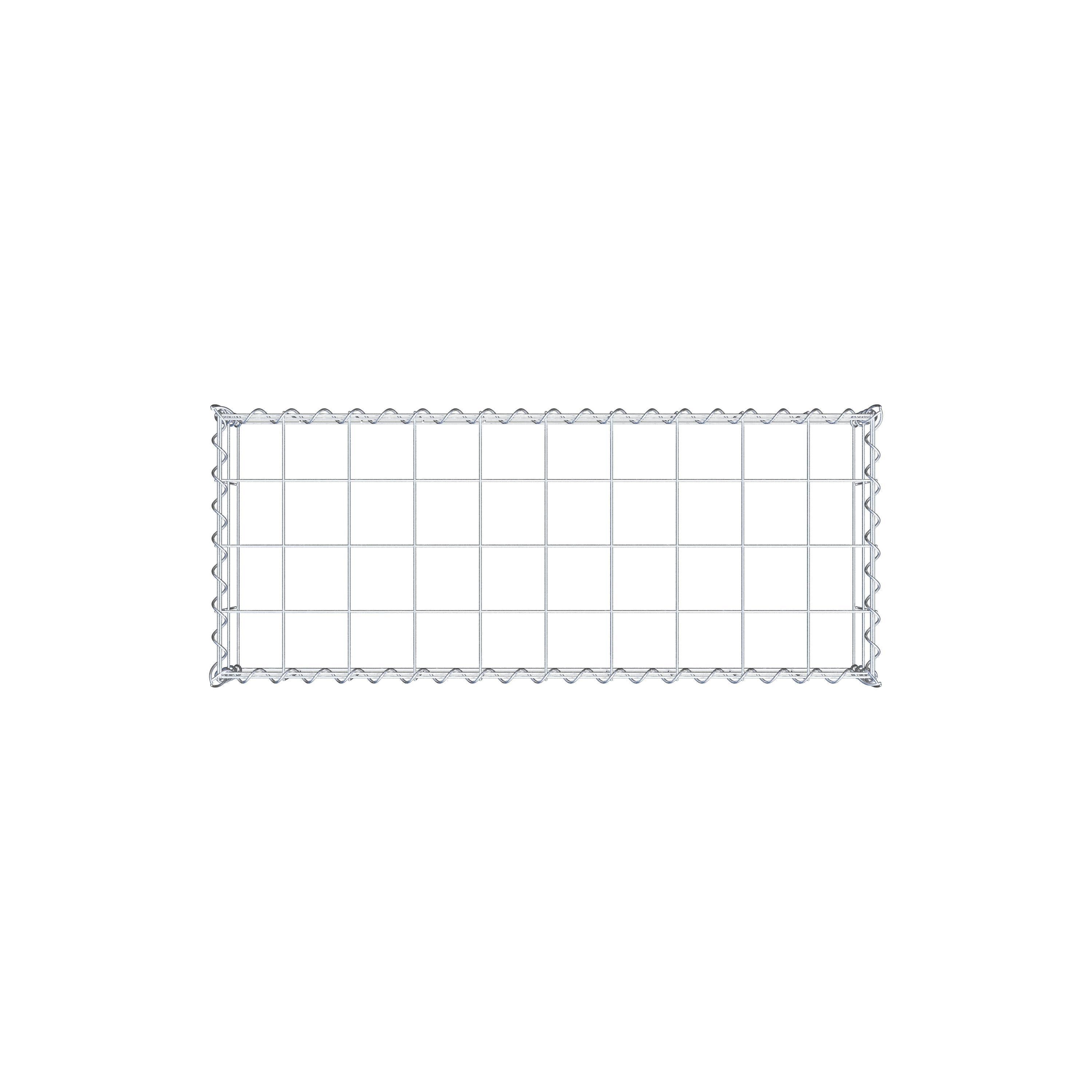 Gavión para apilar en acero galvanizado 100x20x40cm (LxAxP), malla 10 x 10cm, Espiral, sin rejilla inferior - 6