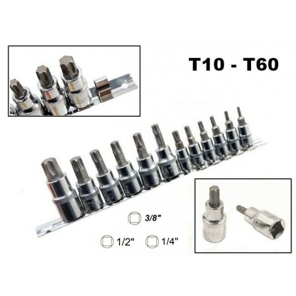Set di punte per cacciavite Torx con gambo esagonale