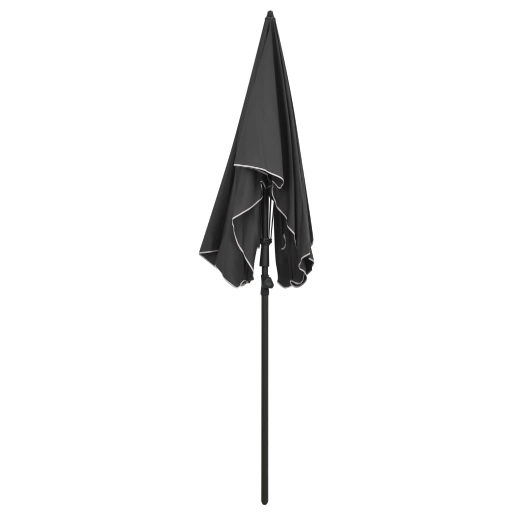 Parasol de jardin avec mât 200 x 130 cm anthracite 02_0008316 - 3