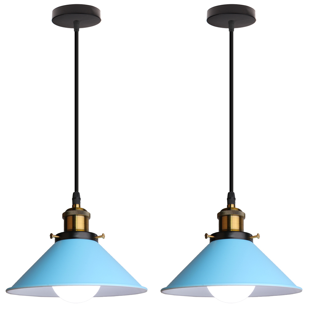 Lampadari A Sospensione Retr&ograve; (Nera) Plafoniere Industriale Vintage Plafoniera Antica Moderna E27 Per Agriturismo Ristorante Loft Cucina Bar