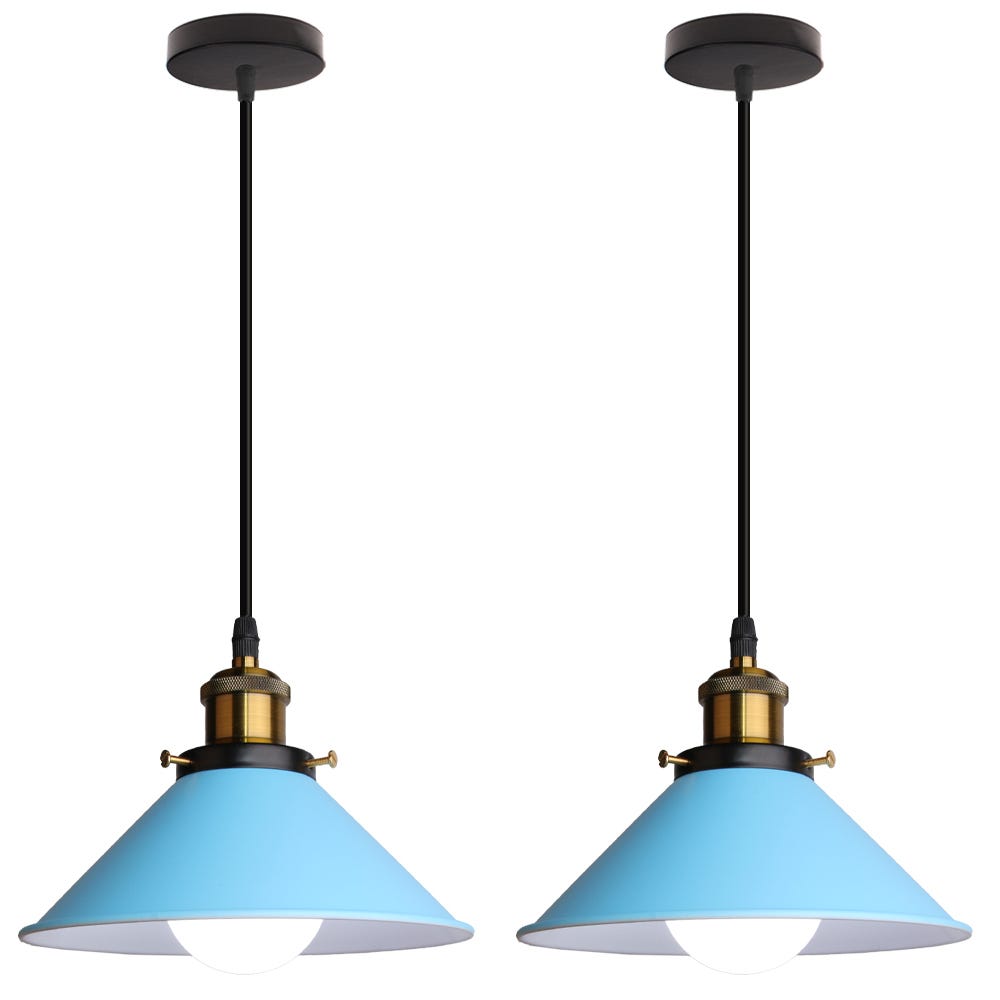 Lampadari A Sospensione Retrò (Nera) Plafoniere Industriale Vintage Plafoniera Antica Moderna E27 Per Agriturismo Ristorante Loft Cucina Bar - Foto 1