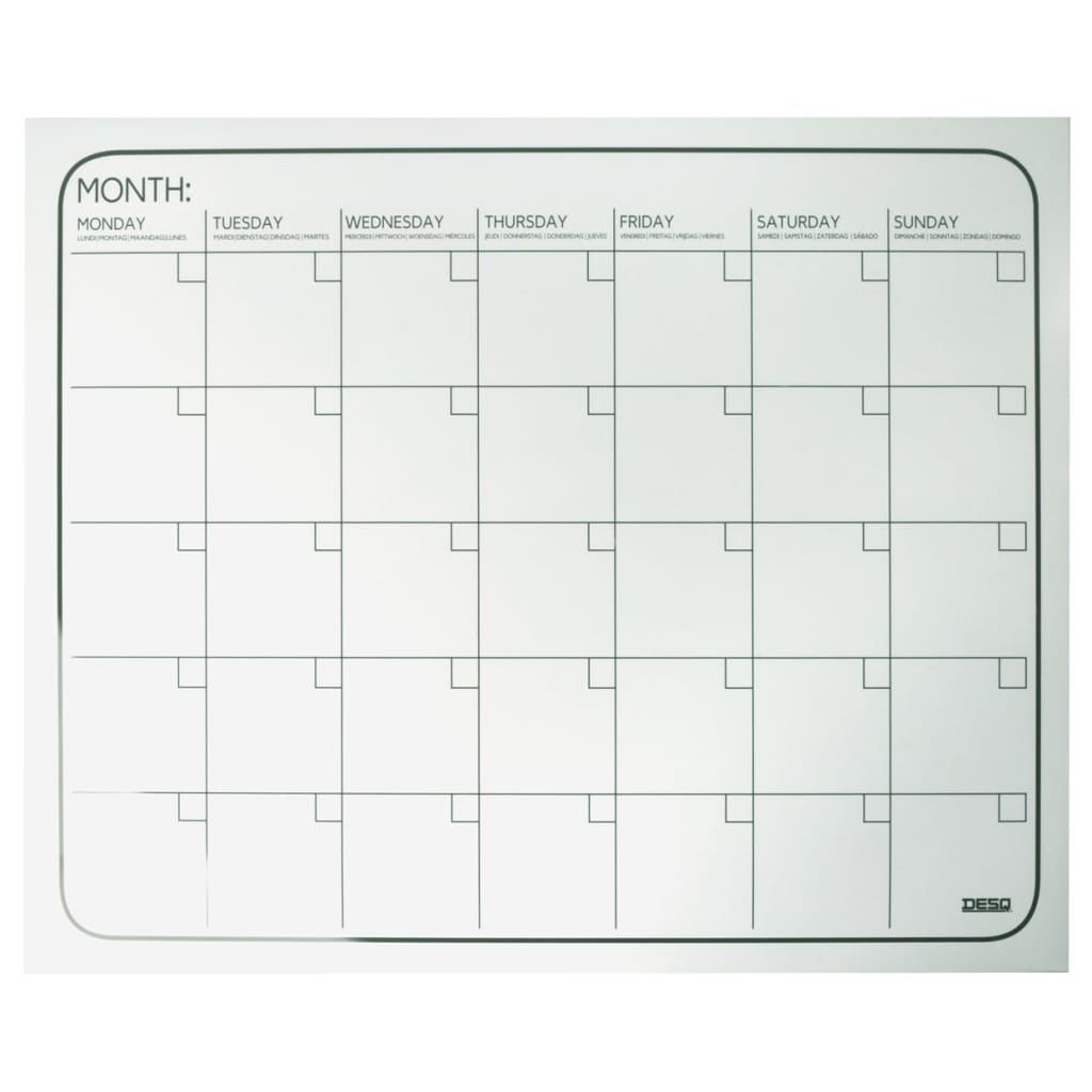 Calendario Magnetico Da Frigorifero Trasparente - Lavagna Mensile 40x30 Cm Con Penne E Accessori - Foto 4
