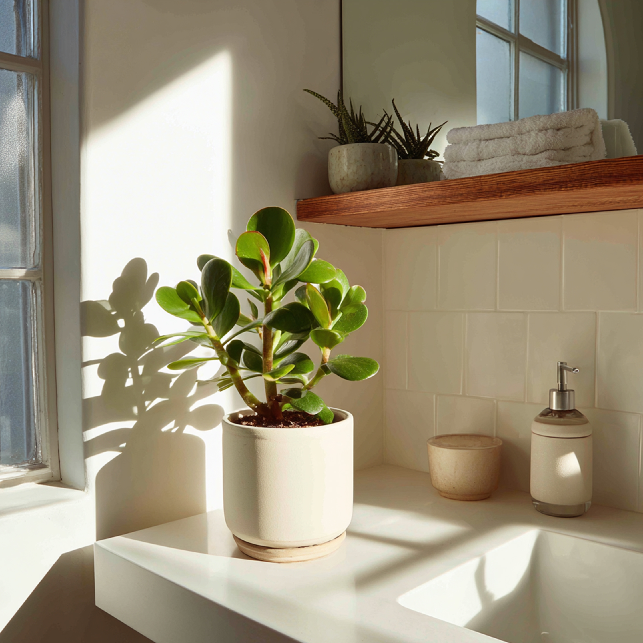 Albero di Giada - Set 2 - Crassula ovata - Altezza 15-25cm - ø12cm - 6