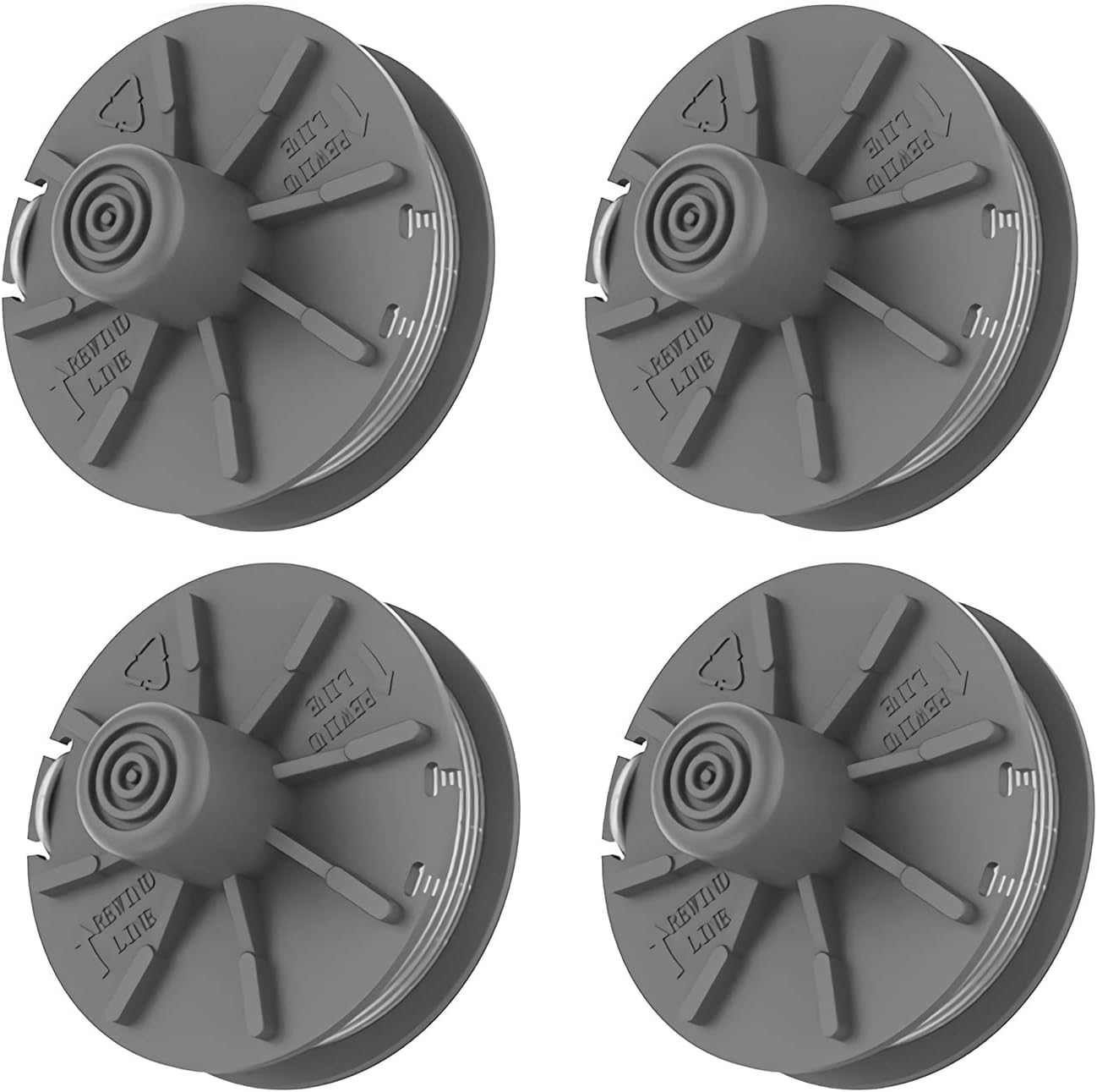 Szpula do podkaszarki, 4 sztuki Φ1,6 mm 6,1 m 5307-20 Wkład szpuli z żyłką do podkaszarki, Szpula do podkaszarek Gardena EasyCut ComfortCut