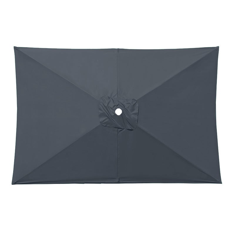 Tejido de repuesto impermeable para sombrilla rectangular, color gris ...