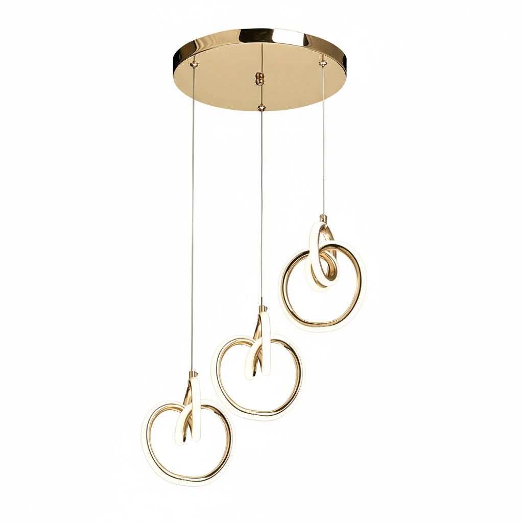 Lampa Sufitowa Wisząca Toolight Lhj093-3Cp Złoty Led