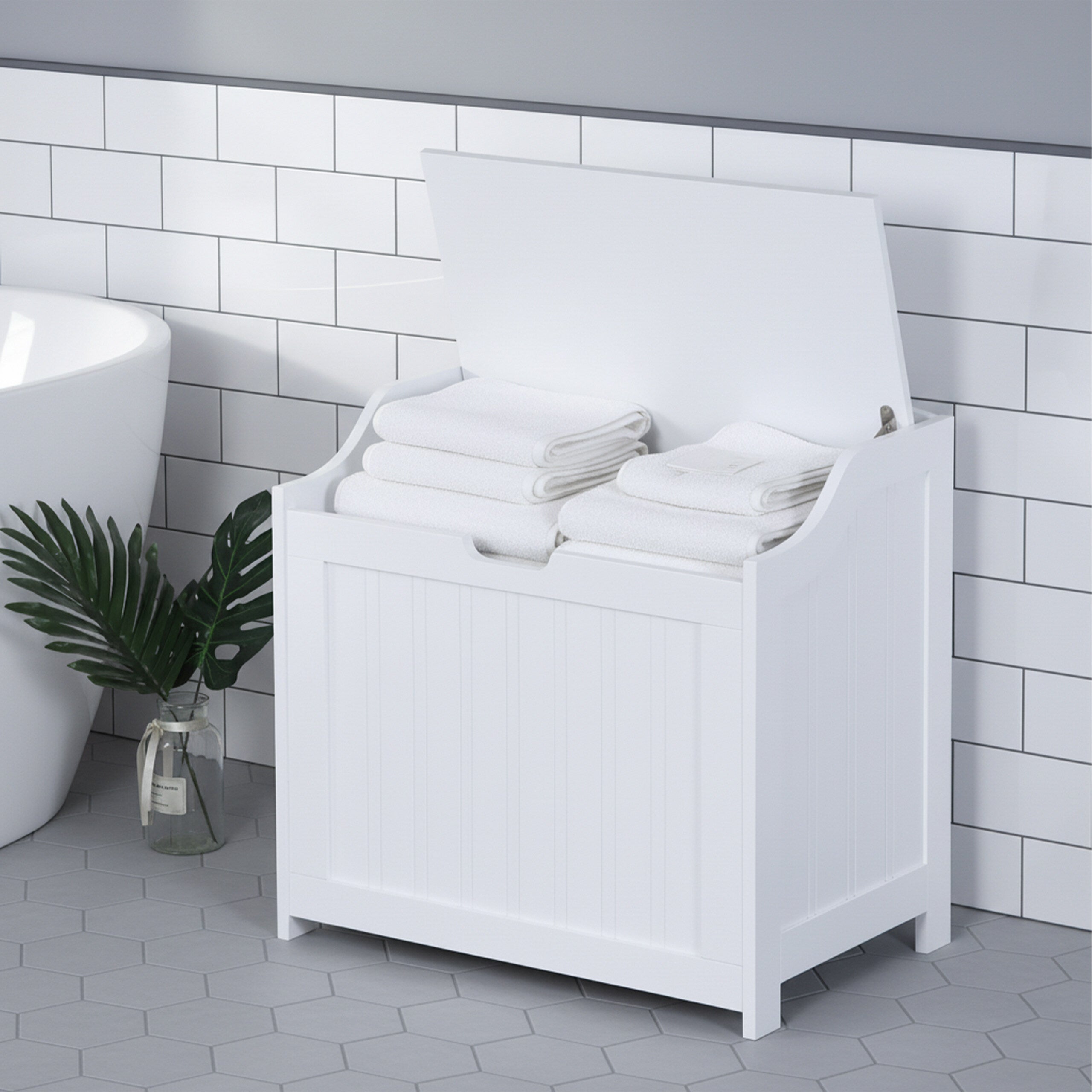 Coffre à Linge & Panier à Linge Sale - Design Salle de Bain