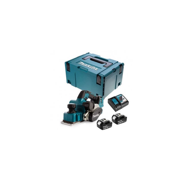 Rabot 18V LXT 82 mm (2x5 Ah) en MAKPAC - MAKITA DKP181RTJ