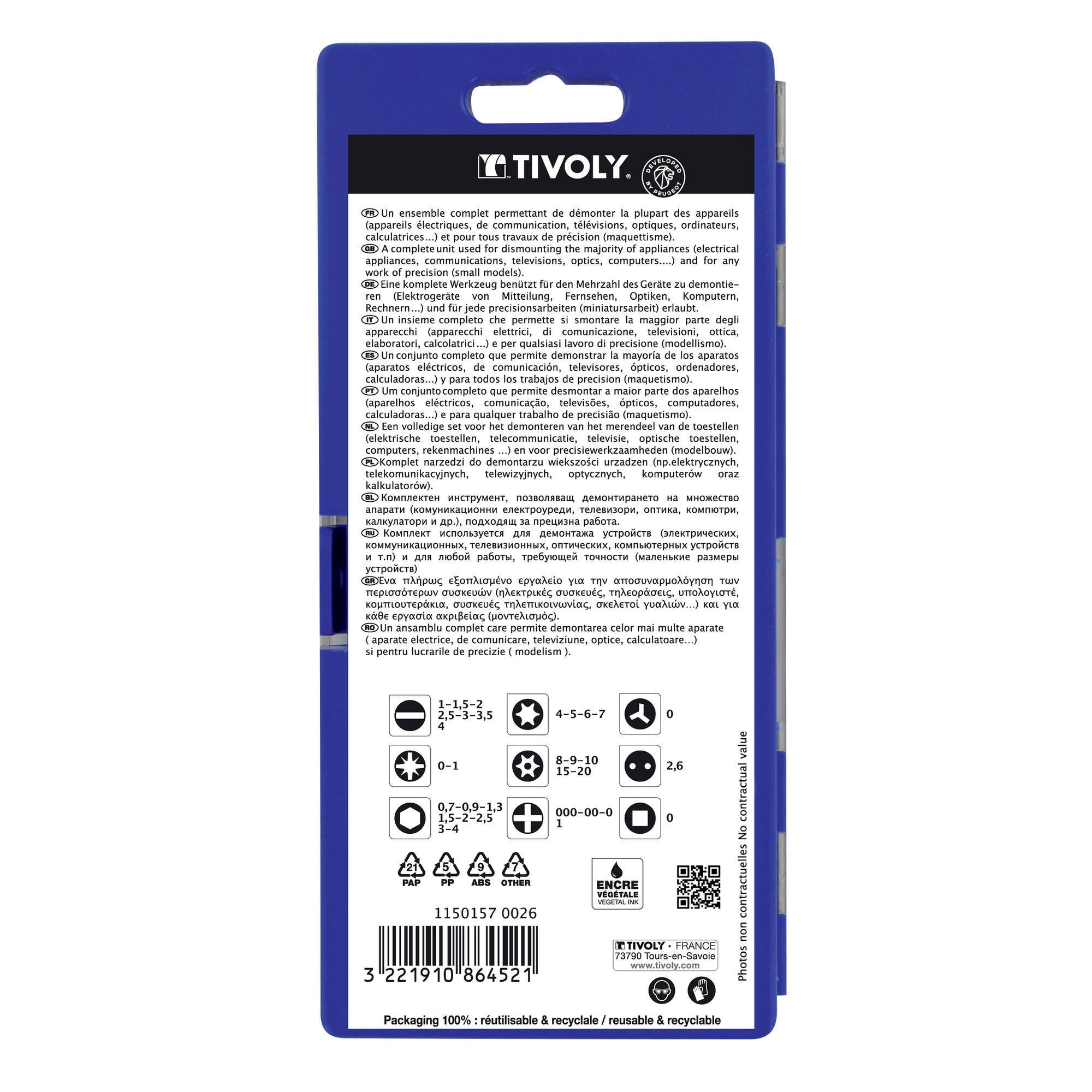 Tivoly • Coffret de 35 Embouts de Vissage de Précision - 3