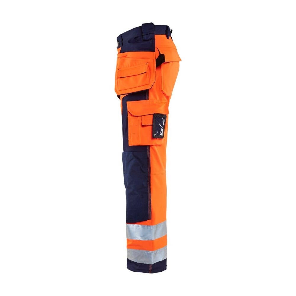 Pantalon artisan haute visibilité Blaklader softshell 100% polyester Orange / Marine 56 - 4