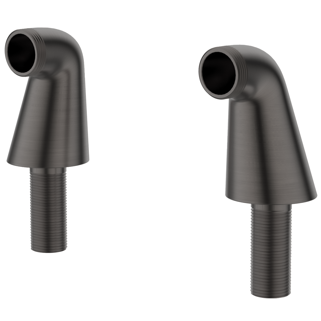 Kolumny łączące wannę z prysznicem szary gun metal