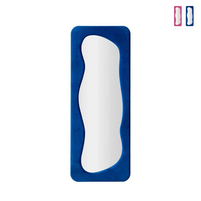 Miroir mural avec cadre en velours 160x60x4 cm Theodor