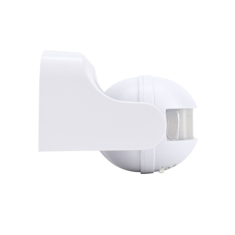Rilevatore di movimento bianco - 1200W - Angolo 180° - IP44 - Portata 12m - 2