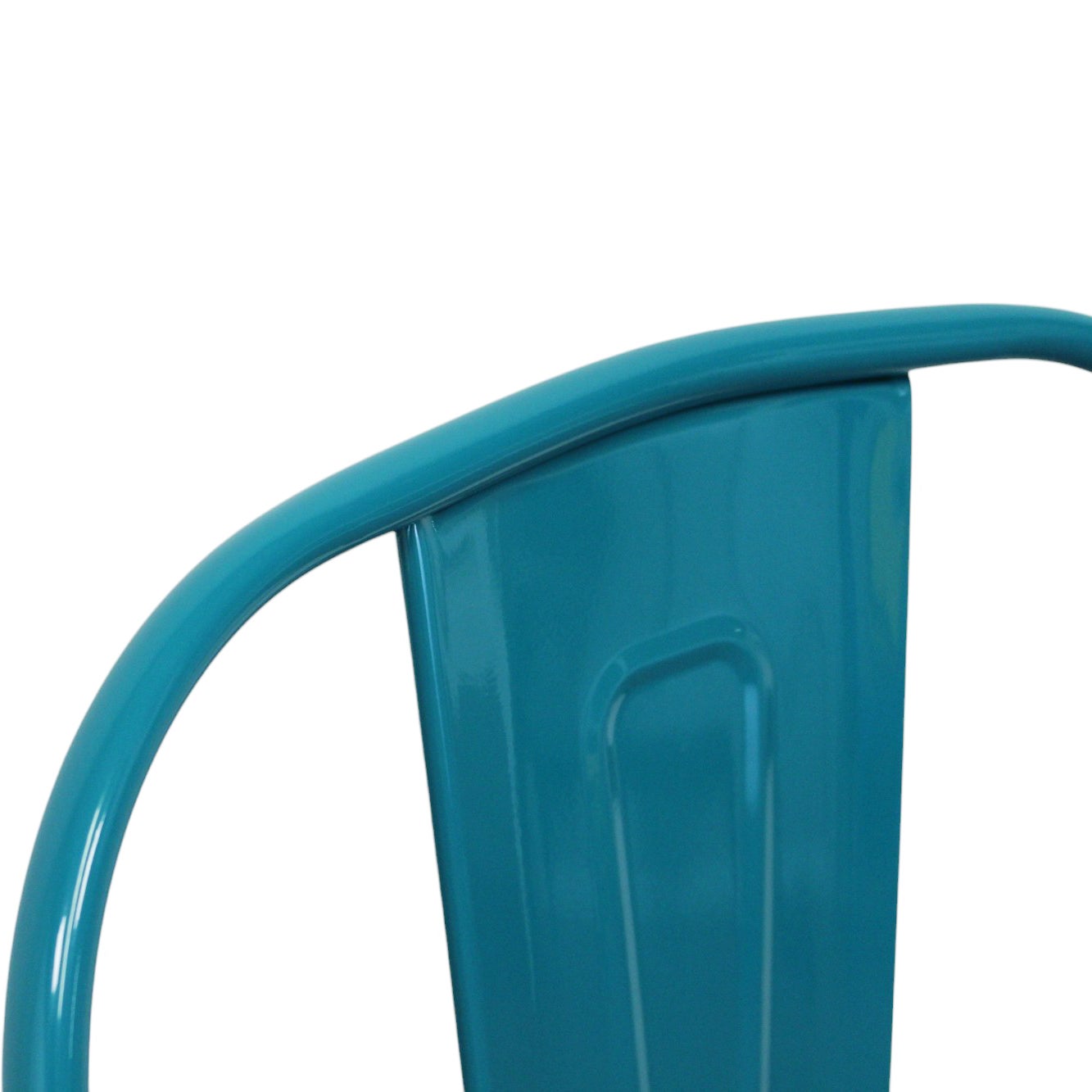 Milani Home - Set 4 sedie in metallo industrial cm 35 l x 45 p x 85 hdi coloreVerde petrolio - 9