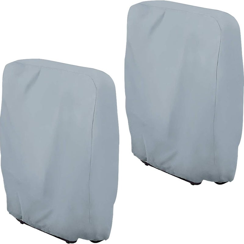 Pokrowiec ochronny na meble ogrodowe, pokrowiec na krzesła składane, wiatroodporny i odporny na promieniowanie UV, odpowiedni na leżaki, krzesła skła