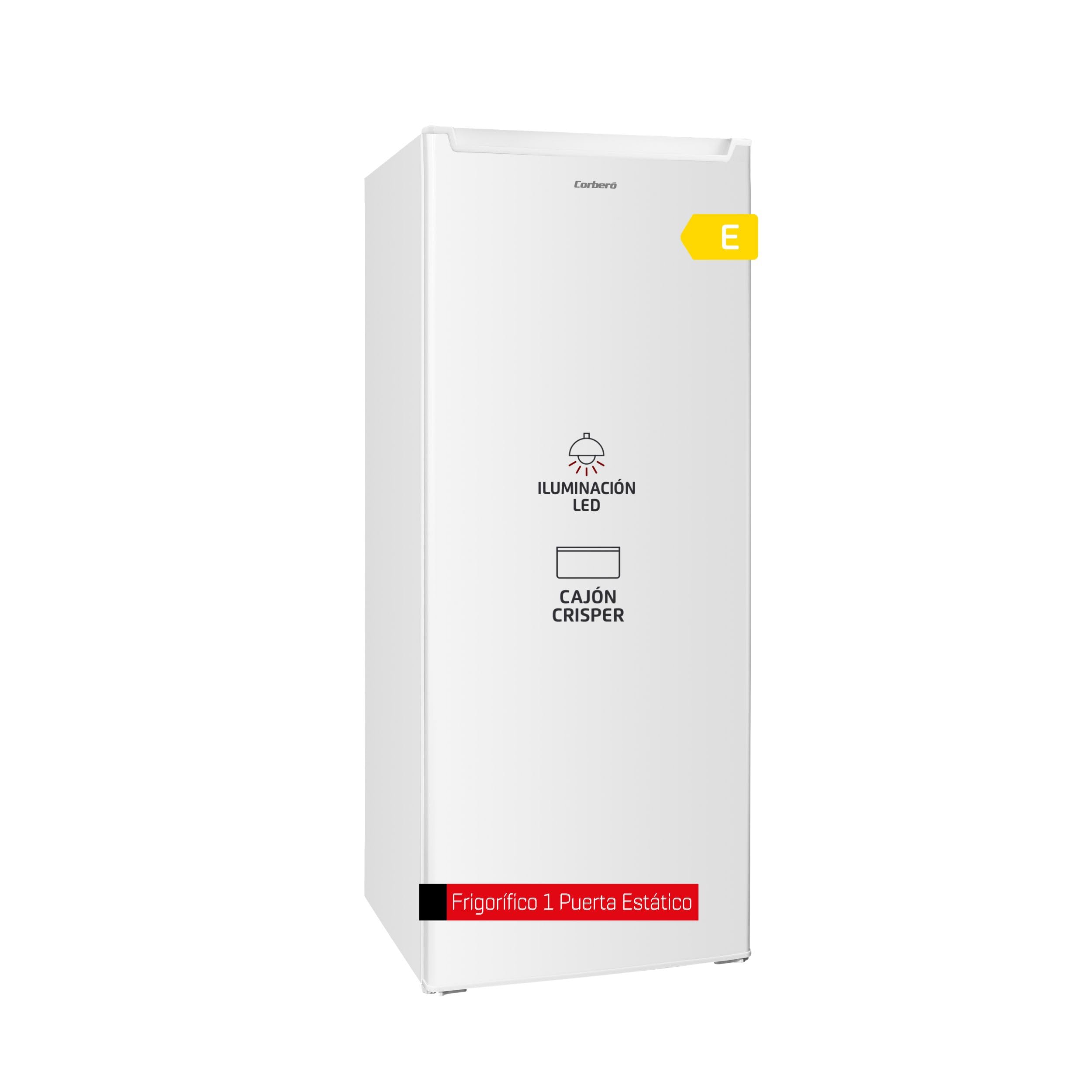 Frigorífico Libre Instalación 143 cm 242L E Blanco Puertas reversibles Crisper LED - Imagen 2