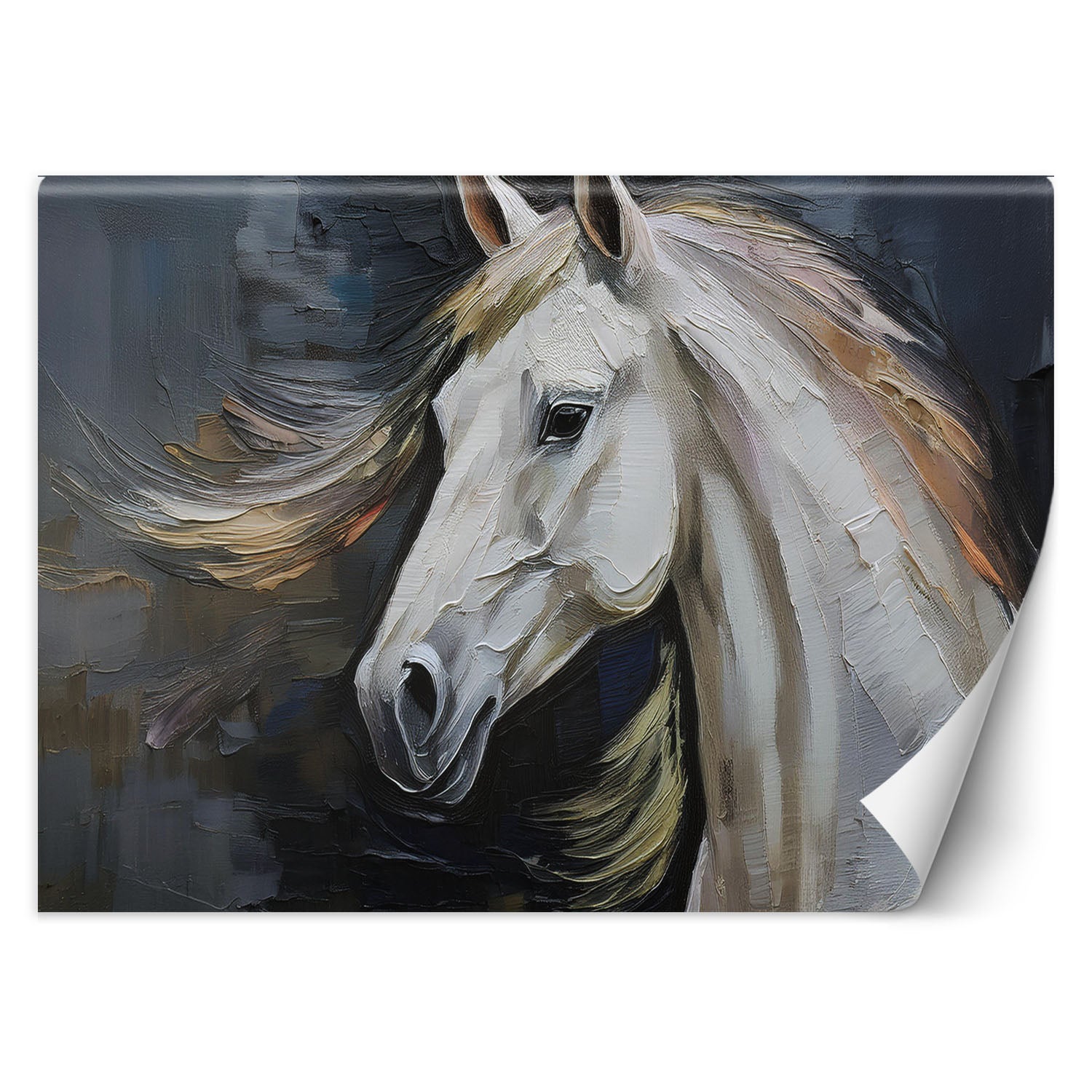 Fototapeta, Biały koń 450x315