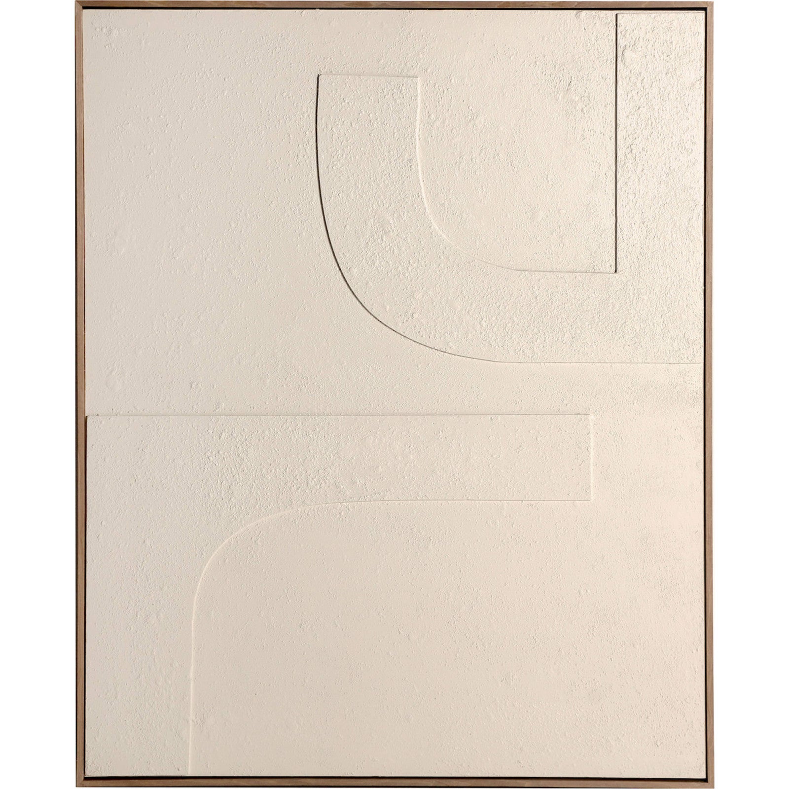 Toile Martine Style Contemporain Beige 80 x 5 x 100 cm Beige ...