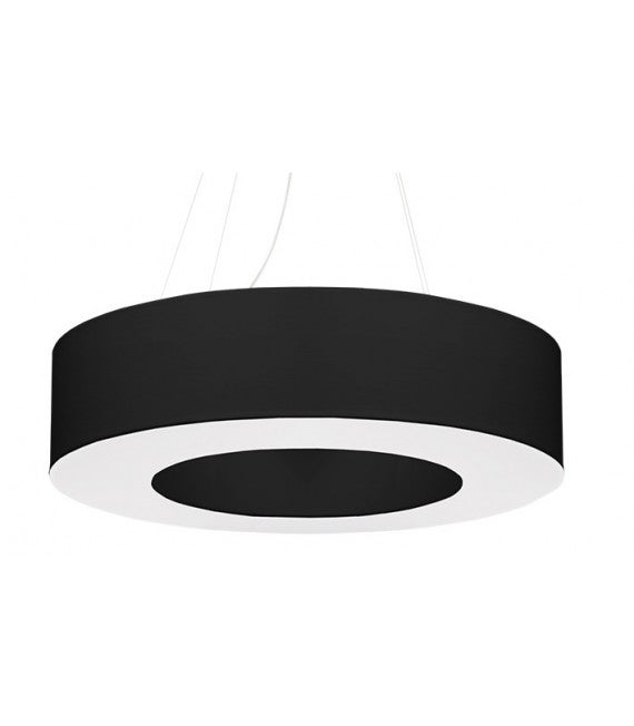 Żyrandol SATURNO 70 czarny, minimalistyczny - 70x70x112cm Sollux