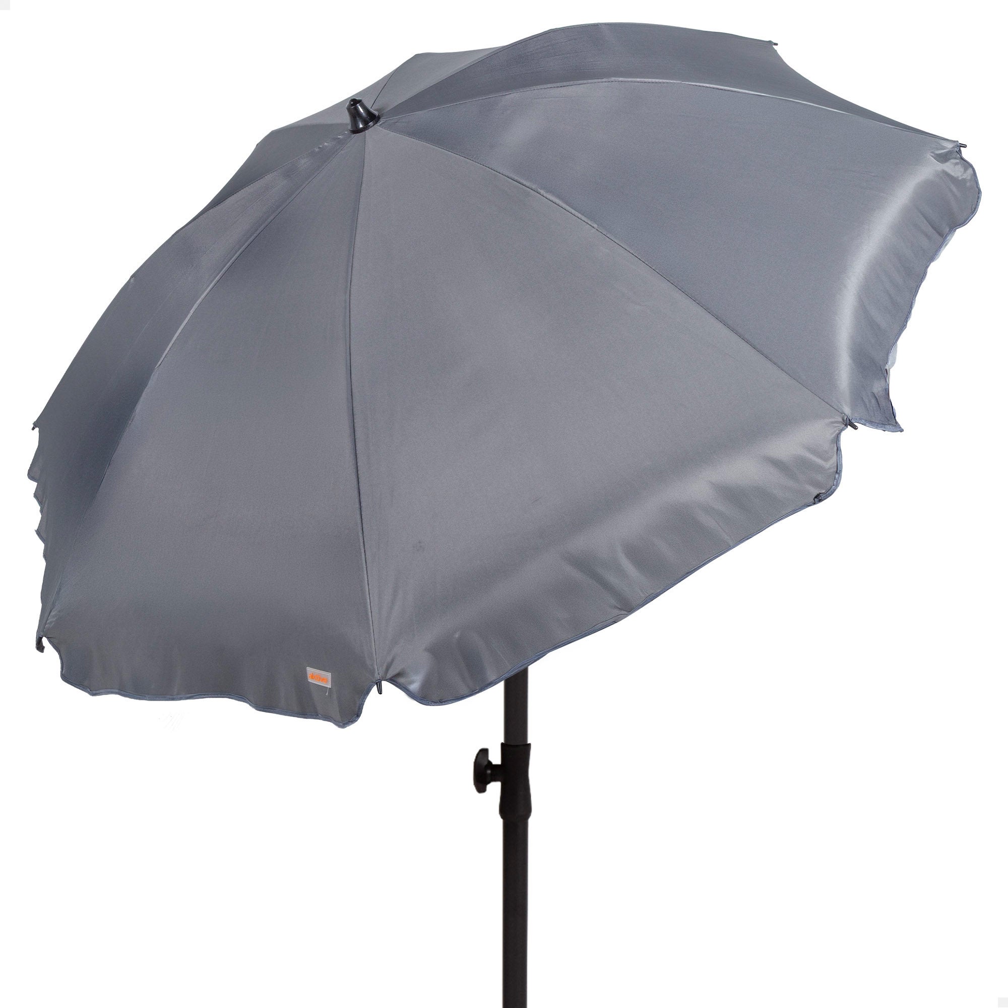 Aktive parasol 200 cm gris oscuro con funda