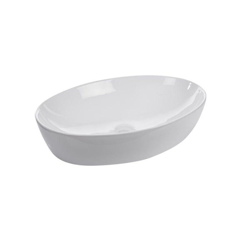 Umywalka nablatowa KR-902 biała KERRA