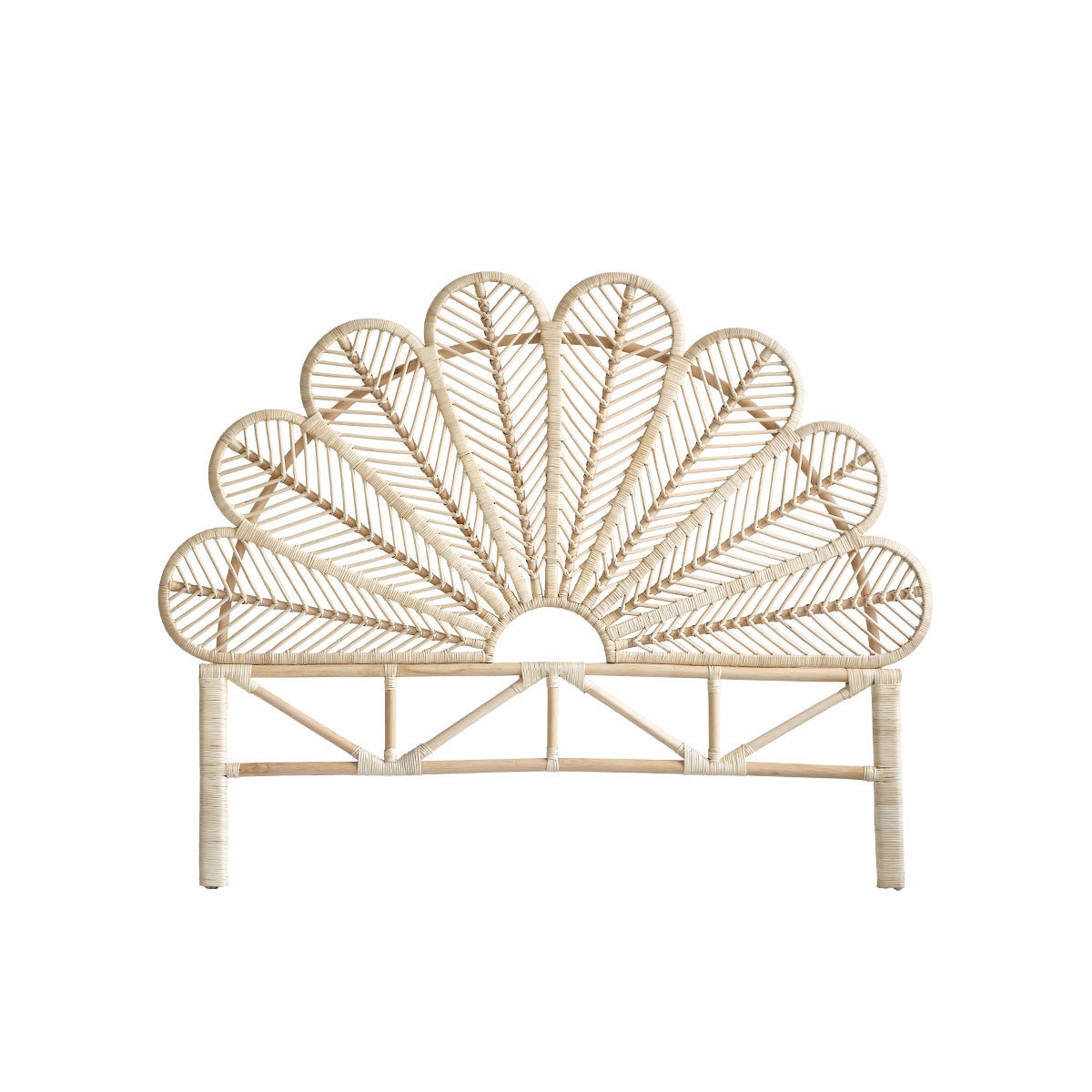 Tête de lit bohème en rotin L140 - 2