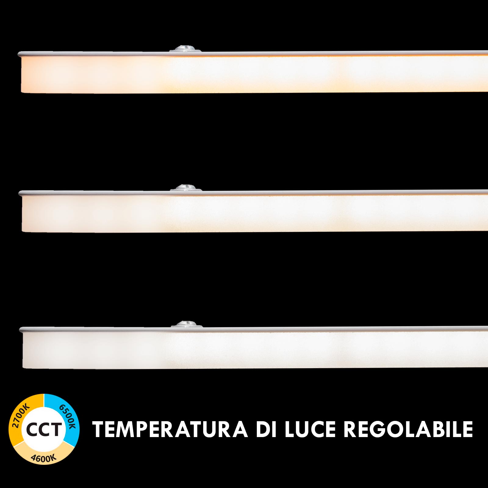 Lustre LED moderne à intensité variable 70 W CCT, lampe suspendue pour cuisine, bureau, avec télécommande 230V NOIR - 6