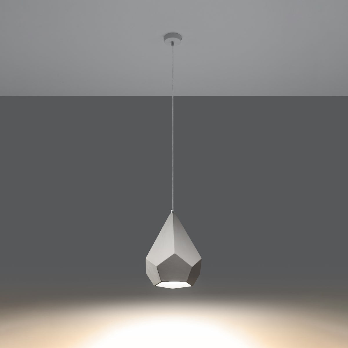 Lampa wisząca ceramiczna LITCH LED 3000K - 25x25x135cm Sollux