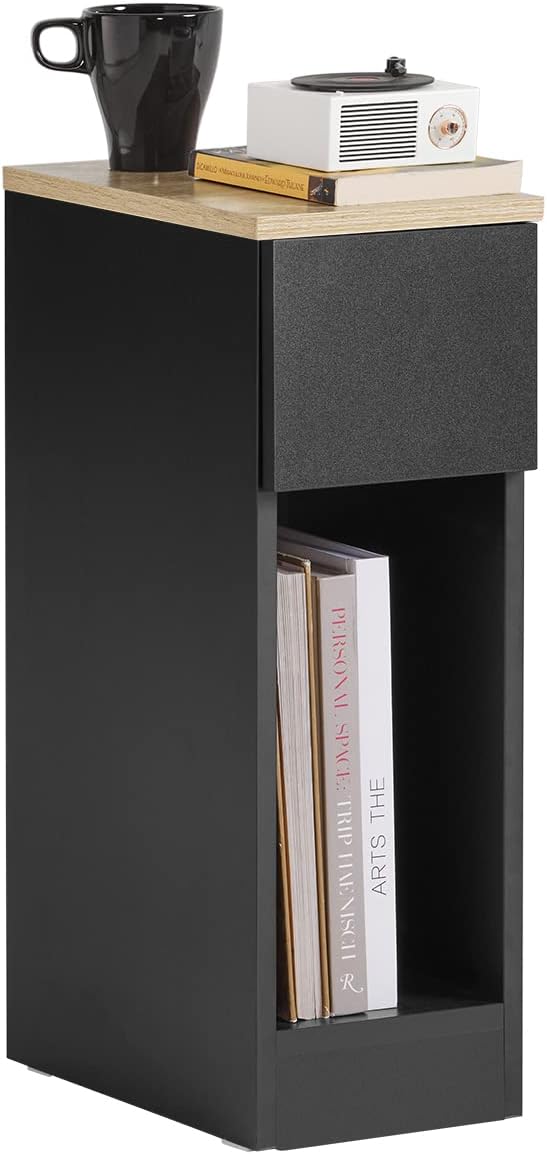 SoBuy Szafka Stolik Salonowy pomocniczy Stolik Nocny Kawowy FBT111-SCH