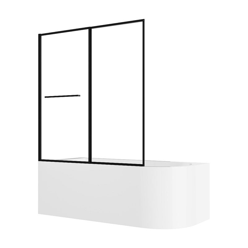 Wanna z prysznicem biała z przesuwnym parawanem - 240 l - Lewostronna - ANIKA