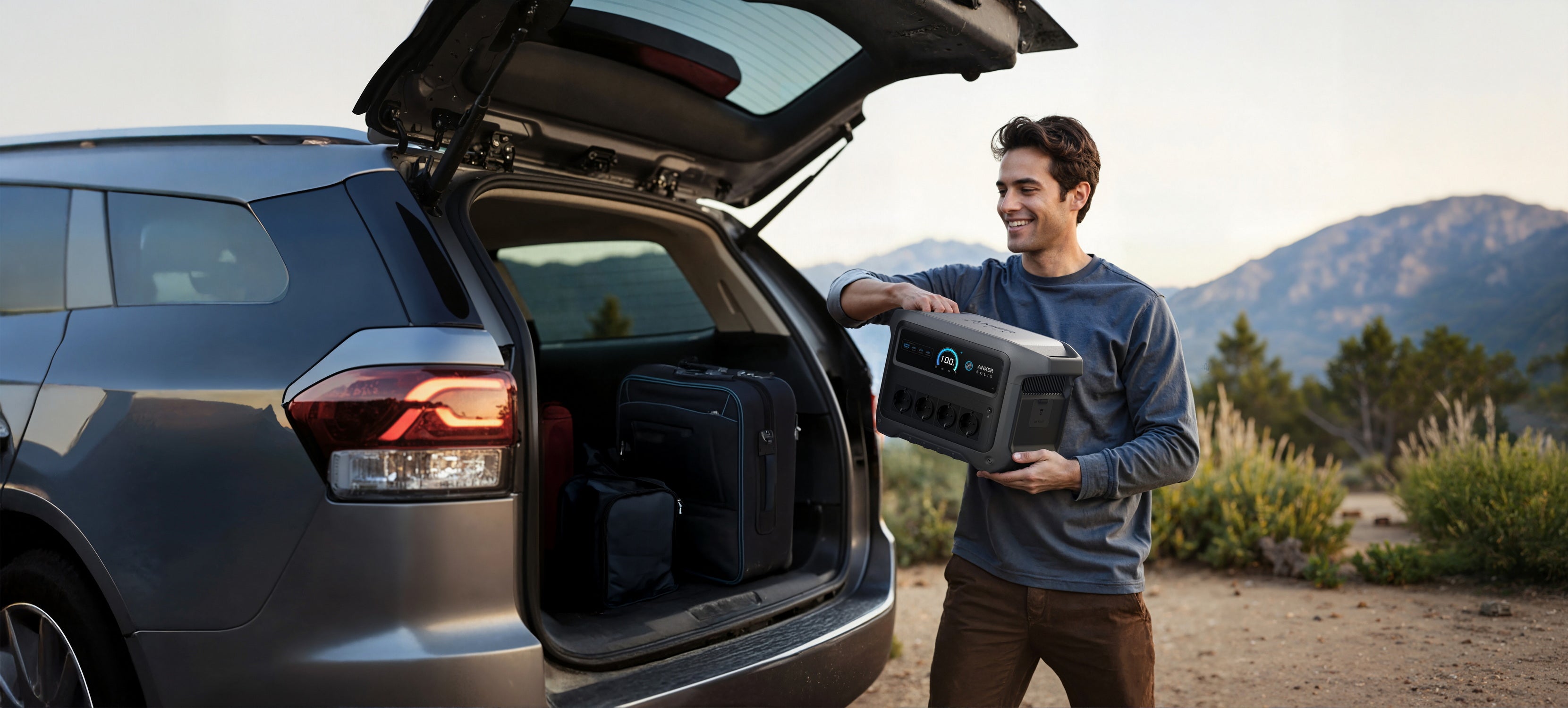 Kit Anker SOLIX C2000 Gen 2 avec Alternator Charger , Chargeur DC double 800W , Batterie 2048Wh, Générateur solaire 4x2400W - 9