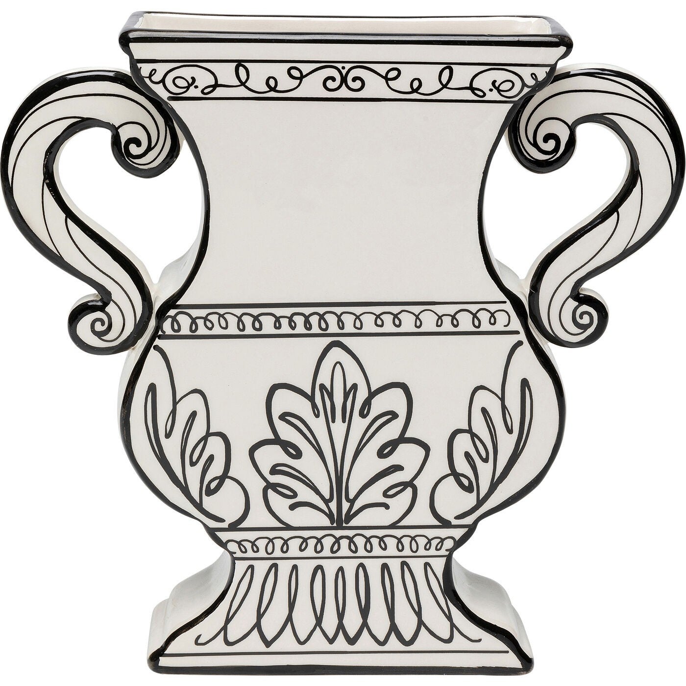 Vase Amphore Design Herbes 100cm Noir - Gamm vert