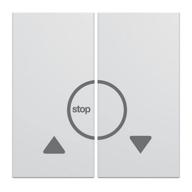 Enjoliveur Hager Gallery pour bouton-poussoir volets roulants - Blanc