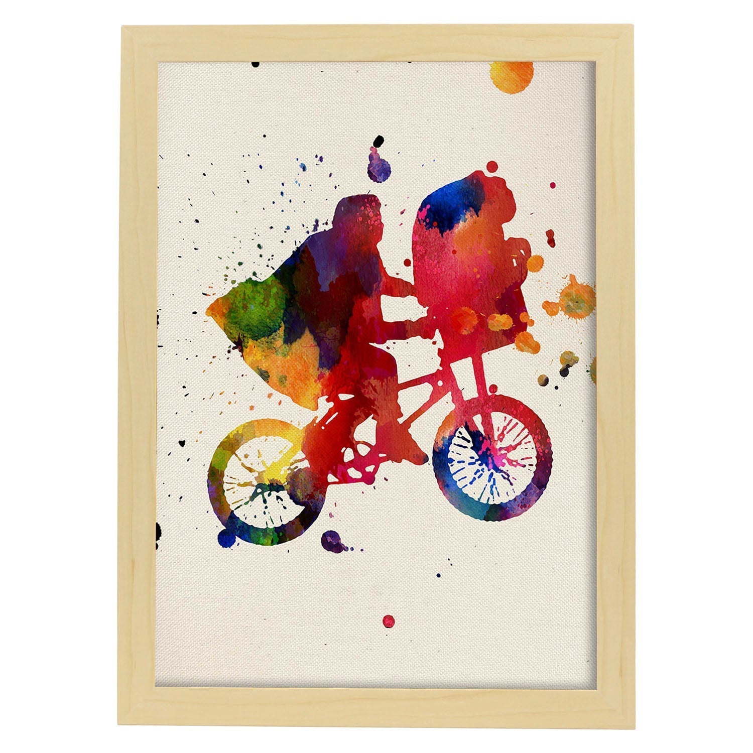 Affiche Et Avec Conception D'aquarelle. Mélange De Feuilles Avec Un Cadre De Style De Style Aquarelle Clair A4 - 2