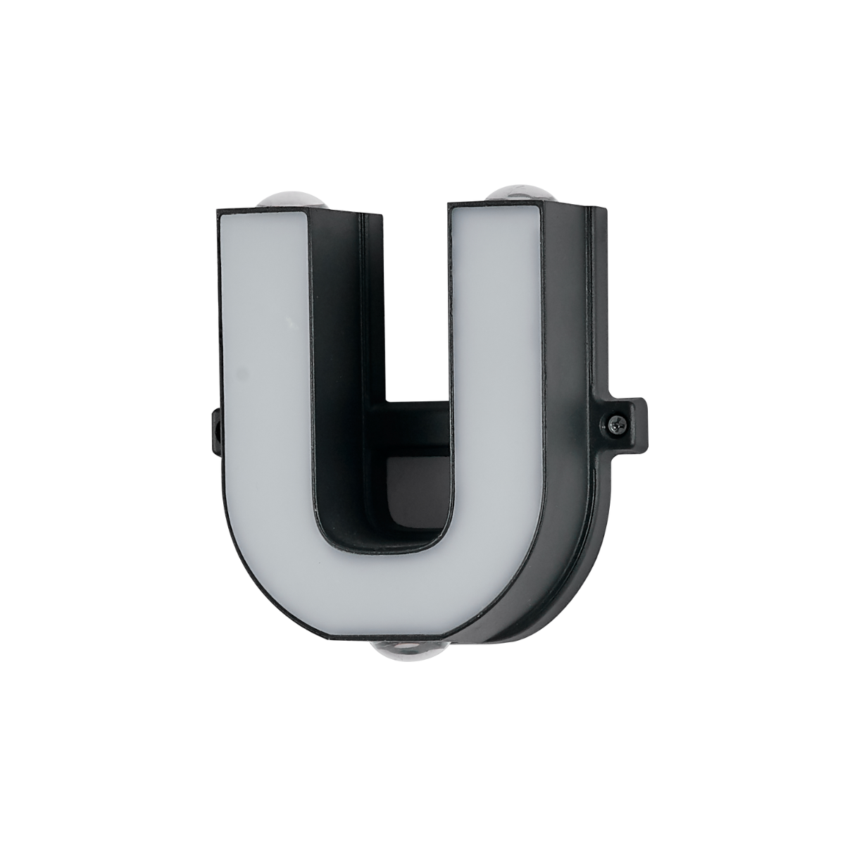 Litera U, aluminiowa litera znaku 220 V, lampa ścienna 13 * 5,5 cm