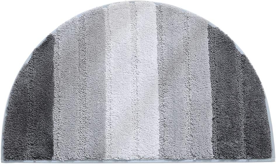 Wycieraczka półokrągła, miękka i chłonna mata łazienkowa, antypoślizgowa wycieraczka półokrągła, mata wejściowa, mata podłogowa, dywanik