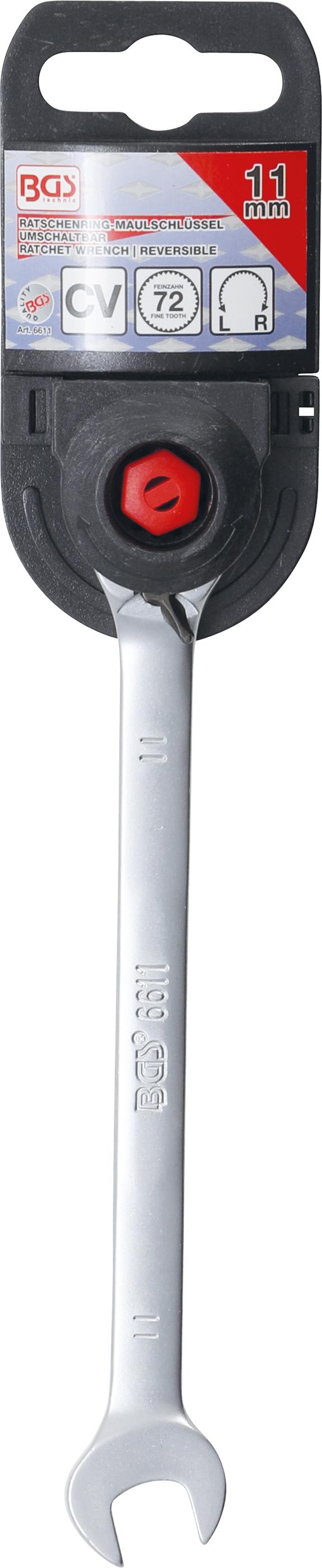 Clé mixte à cliquet | réversible | 11 mm - 3