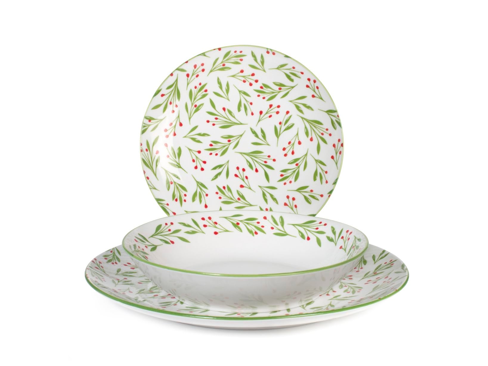 Servizio Da Tavola Royal Norfolk Venus 18 Pezzi In Porcellana Bianca – 6 Piatti Piani 27cm, 6 Fondi 20cm, 6 Frutta 20cm, Lavabile In Microonde E Lavastoviglie