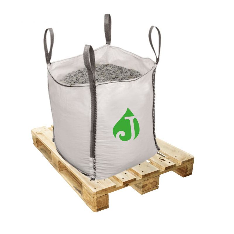 Gravier roulé calcaire beige 5/15 mm - Big Bag 1T (16 m²) - Beige - 8