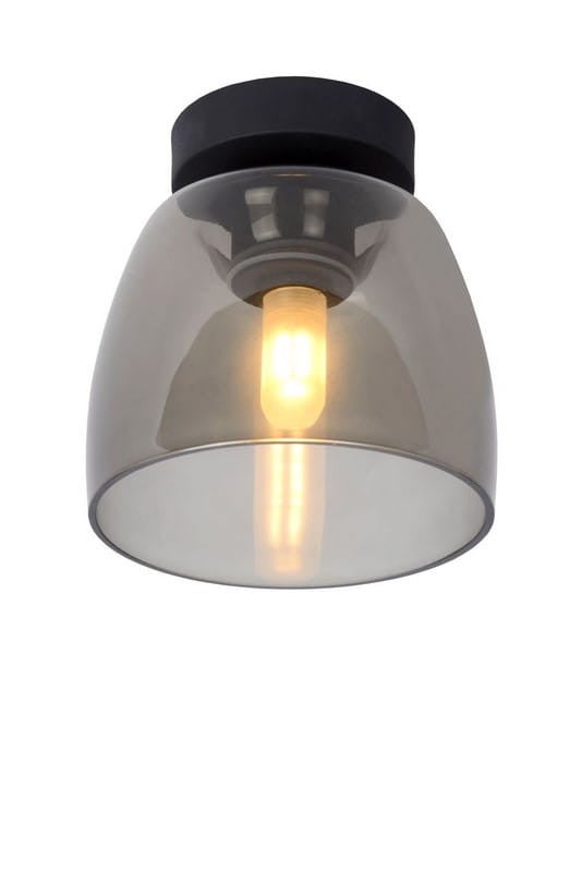 Lampa sufitowa TYLER transparentna-czarna 1xG9x33W szkło wym:16x16,1x16,1cm IP20 Lucide