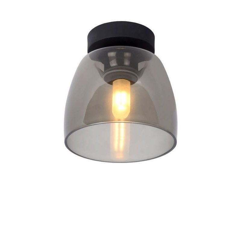 Lampa sufitowa TYLER transparentna-czarna 1xG9x33W szkło wym:16x16,1x16,1cm IP20 Lucide