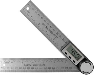 Règle Équerre Métal 12 Pouces 30/60° – Équerre Menuiserie Acier Haut Carbone Rapporteur D'Angle Pour Travail Du Bois